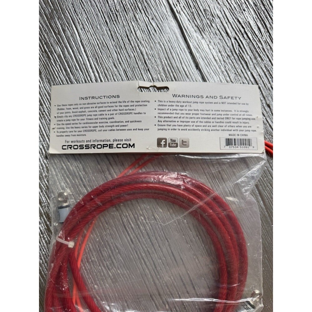 Crossrope 1st Gen Explode .75 LB Weighted Explode Jump Rope Set 2 Ropes Handles - Picture 3 of 4